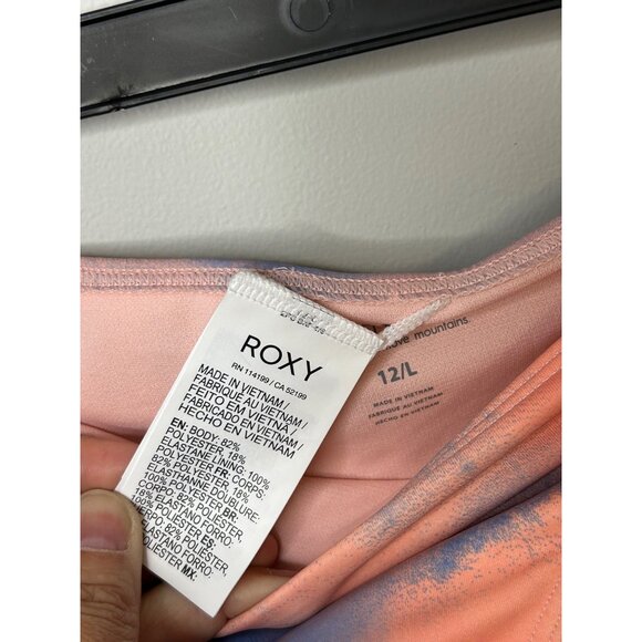 Girls Roxy Malibu story long sleeve 2-piece bathing suit size 12L NWOT - Picture 6 of 6